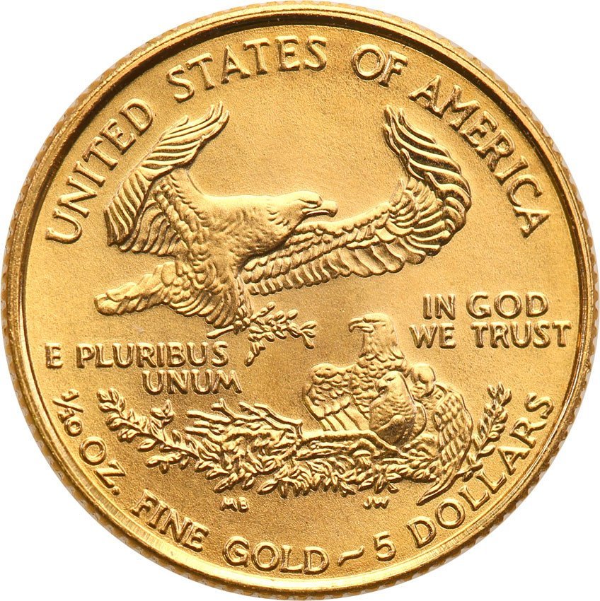 USA 5 dolarów 1999 (1/10 uncji złota) st.1